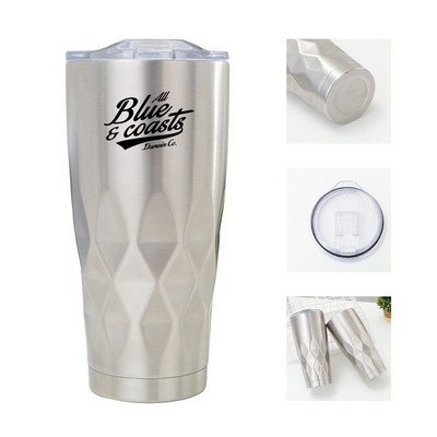 22 oz Double Wall Vacuum Rhombus Shape Tumbler