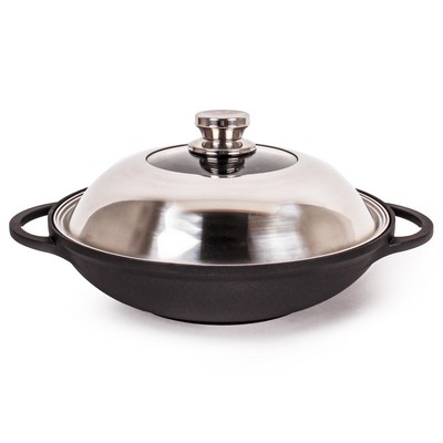 BergHoff Eurocast Covered Chinese Wok 12.25"