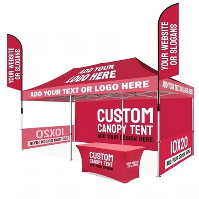 Promo 10'x20' Tent Packages with Sublimation Full Color Logo