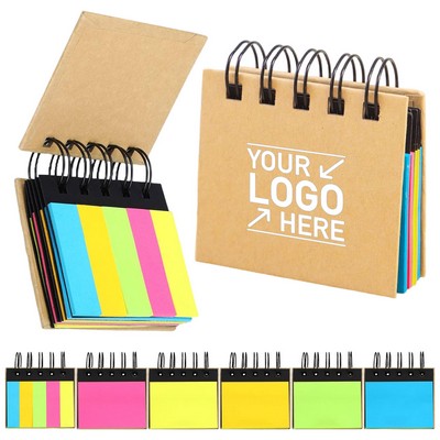 Portable Mini Spiral Sticky Notepad for School and Office