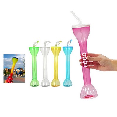 Large Capacity BPA Free Dumbbell Straw Mug Drink Juice Milk Tea Cup