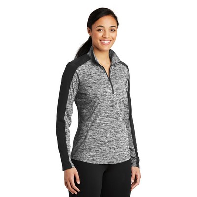 Sport-Tek® Women's PosiCharge Electric Heather Colorblock 1/4-Zip Pullover
