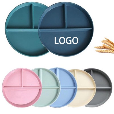 Divided Wheat Straw Dinner Plate