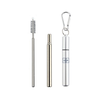 Telescopic Stainless Steel Straw Kit