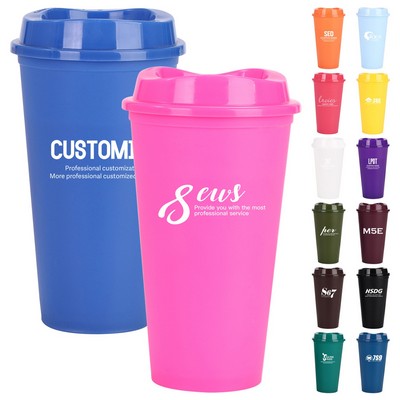 Plastic Coffee Cup With Lid