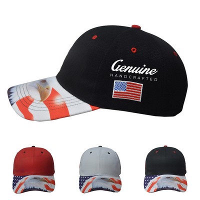 Embroidered Flag Cap