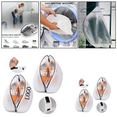 Shoe washing mesh bag for machines