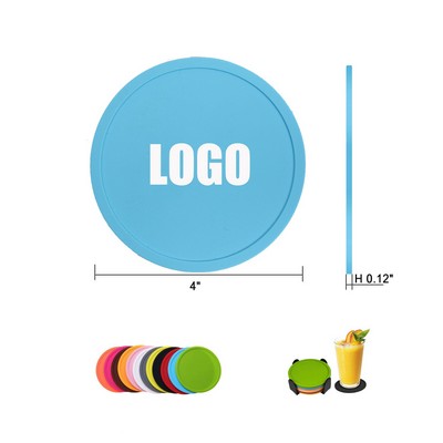 Round Silicone Coasters