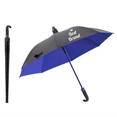 Waterproof Cover Automatic Golf Umbrella With Hook Handle