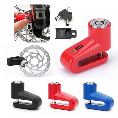 Motorcycle Bike Anti-Theft Wheel Disc Brake Lock With 2 Keys