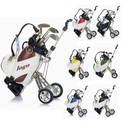 Mini Golf Cart Bag Pen Set