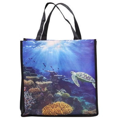 Full Color Wide Tote Bag with 5" Gusset