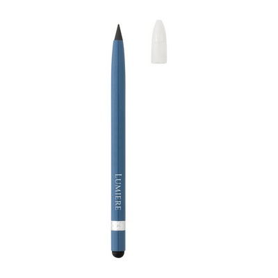 Aluminum Inkless Pen with Eraser - Blue