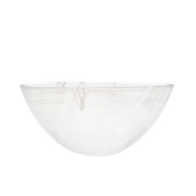 Kosta Boda Contrast Bowl White Large