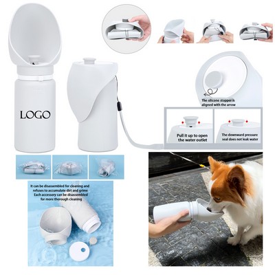 19floz Collapsible Leak-Proof Silicone Pet Bottle