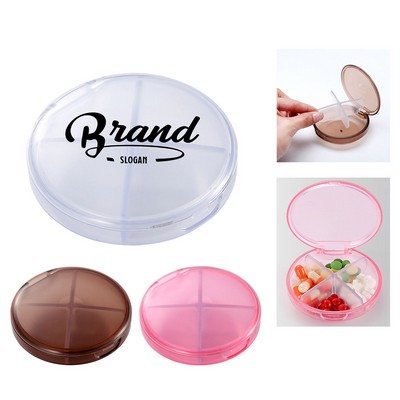 Round Clear Pill Box