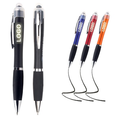 Light Up Logo Gourd Shape Touch Pen