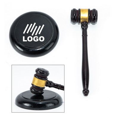 Wood Gavel Set Judge Hammer With Sound Block