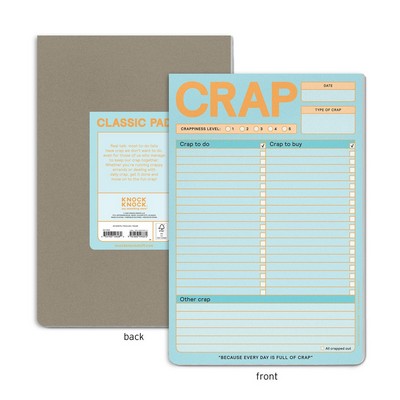 Crap Pad, To Do List Note Pad (Pastel Version) - 9781683493372