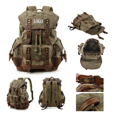 Waxed Canvas Commuter Backpack