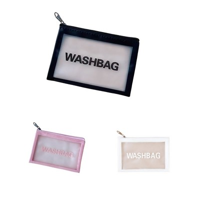 PVC Makeup Pouch With a Zipper Plastic Pencil bag