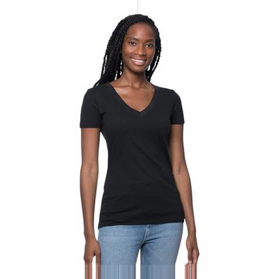 Royal Apparel Women's Viscose Hemp & Organic Cotton V-Neck T-Shirt