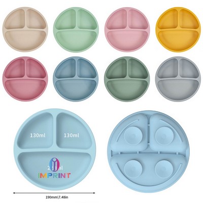 100% Food Grade Silicone Baby Plates