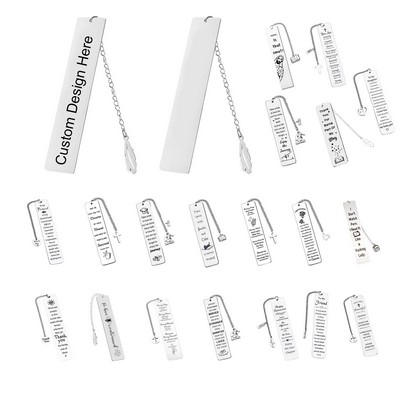 Stainless Steel Bookmark Gift for Men Women Book Fans