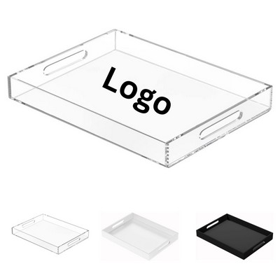 Premium Clear Acrylic Serving Tray