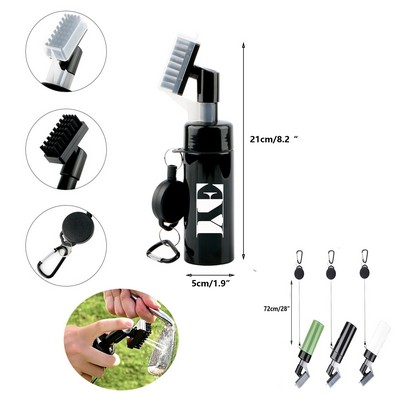 2 in 1 Golf Club Cleaning Brushes Water Sprayer