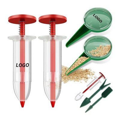 Syringe Seed Planter Kit Mini Handheld Spreader for Tiny Seeds and Gardens Breeding