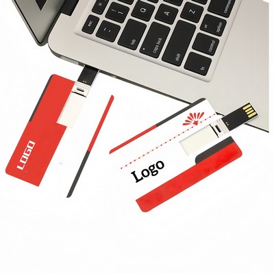 Credit Card Style Usb Flash Drive 4 GB