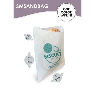 Grease Resistant 6" x 7" Sandwich Bag With One Color Printing