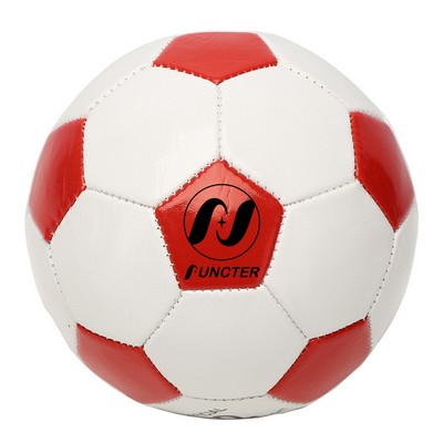Size 5 Soccer Red-Black Cube 2.7 mm Thicken Explosion-Proof Rubber Bladder Glassy PU Soccer Ball