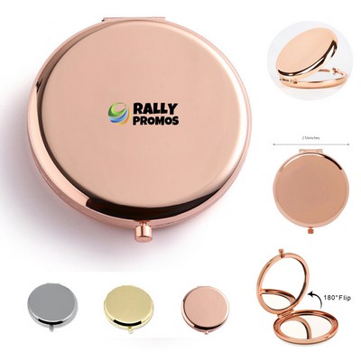 High Quality Metal Portable Double Sided Makeup Mirror