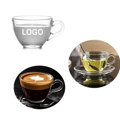 Premium Glass Coffee Cup 6.8oz