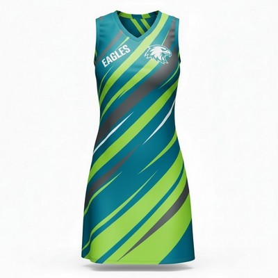 Women's Sublimated Netball Dress Polyspandex 280GSM