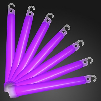 6" Premium Purple Glow Sticks - BLANK