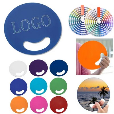 Custom Plastic Round Hand Fan