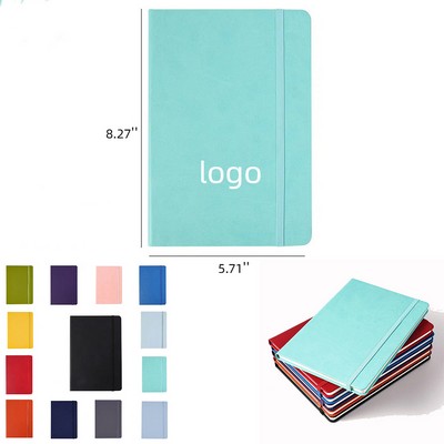 A5 Professional Notebook with Faux Leather Closure Strap