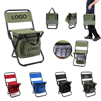 Folding Fishing Chair with Cooler Bag