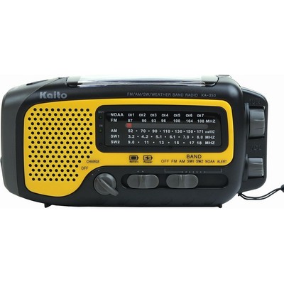 Kaito Voyager Trek AM/FM/SW NOAA Solar/Crank Radio