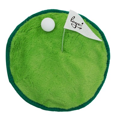 Plush Golf Party Beret Hat with Flag