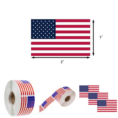 American Flag Stickers