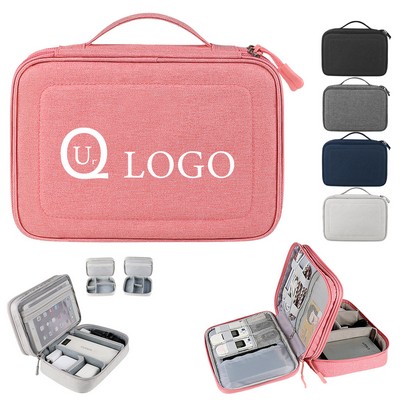High-Capacity And Versatile Electronic Organizer Bag