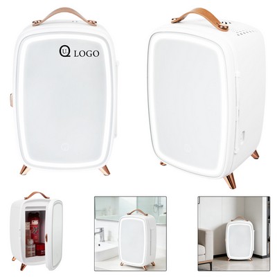 6L Mini Cooler And Warmer W/ Mirror And Led