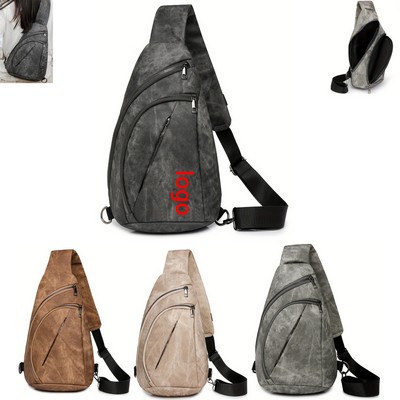 Soft PU Leather Crossbody Bag