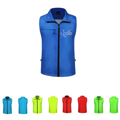 Volunteer Activity Complete Zipper Uniform Vests