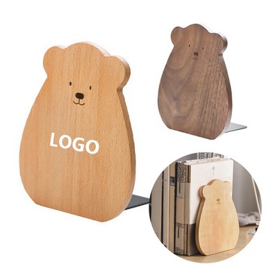Bear - Shaped Wooden Bookend