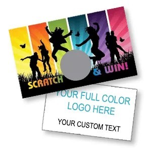 Scratch Off Cards - RAINBOW - Scratch and Win- (4 Sizes)